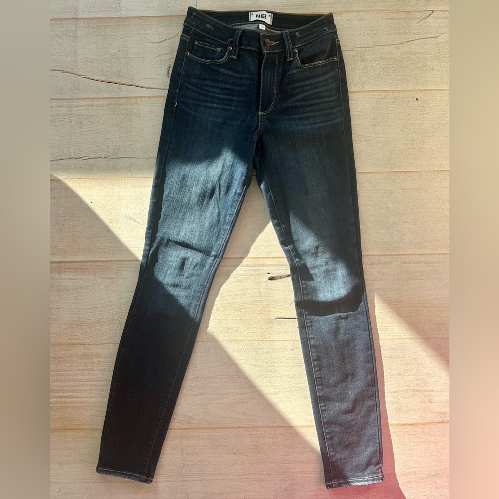 PAIGE Dark Blue Women's Hoxton Ultra Skinny Jeans